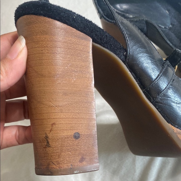 Dr. Sholl’s Leather Black Mary Jane Platform Heels size 8M - Picture 12 of 15